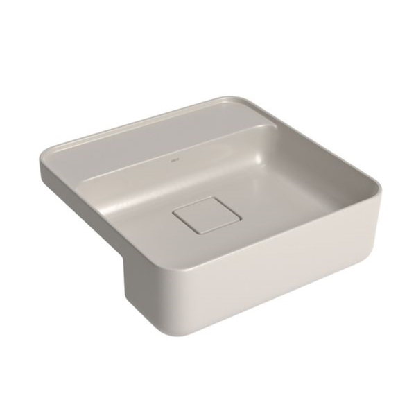 Cuba Semi Encaixe Louça Bege Quadrada 41,5x40cm Deca