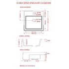 Cuba Semi Encaixe Quadrada Xq395