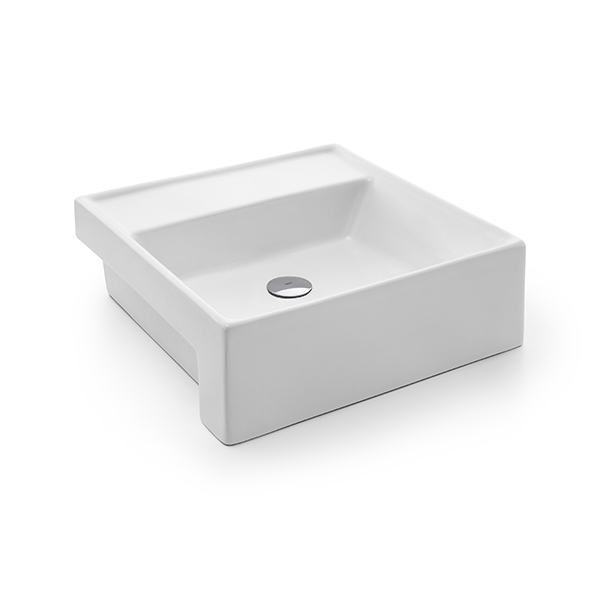 Cuba Semi Encamixe Quadrado Qd3 41x41x14,5cm Branco Docol