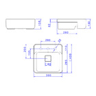Cuba Semiencaixe Com Mesa Deca Slim 40cm Branco L.61040.m.17