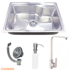 Cuba Simples 6544 Escov.+torneira Paris Gourmet Inox Guimmis®