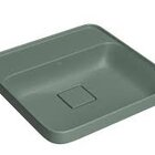 Cuba Slim Sobrepor L.21040.m.49 Quadrada Mesa 40cm Salvia Deca