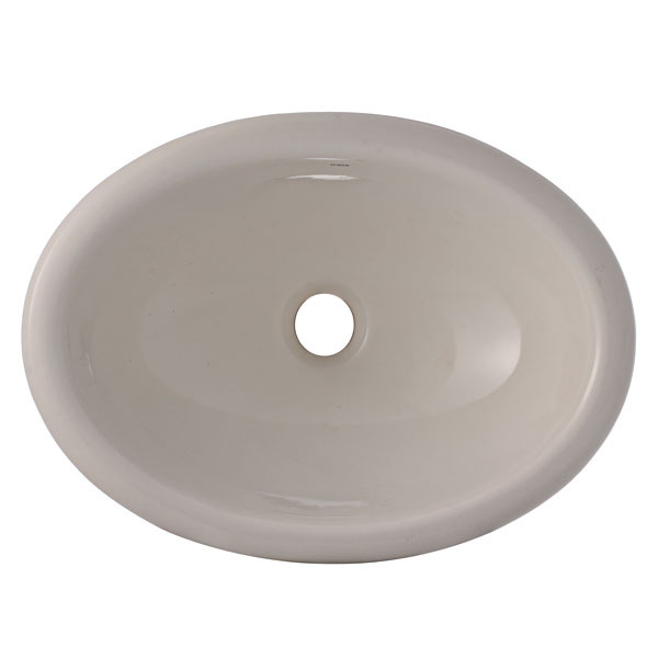 Cuba Sobrepor Il66 Oval Porcelana Palha Icasa