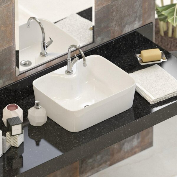 Cuba Sobrepor Banheiro De Cerâmica Berlim - Mármore Sintético