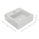 Cuba Sobrepor Banheiro Quadrada 35x12x35cm Multimóveis Cr10145