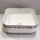 Cuba Sobrepor Quadrada Porcelana Vintage Retrô Provençal 40x40