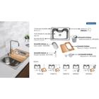 Cuba Sobrepor Tramontina Aco Inox Acetinado 68x50cm Lixeira E