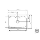 Cuba Sobrepor Tramontina Aco Inox Acetinado 68x50cm Lixeira E