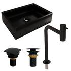 Cuba Torino Com Torneira Inox Black E Válvula Click Black