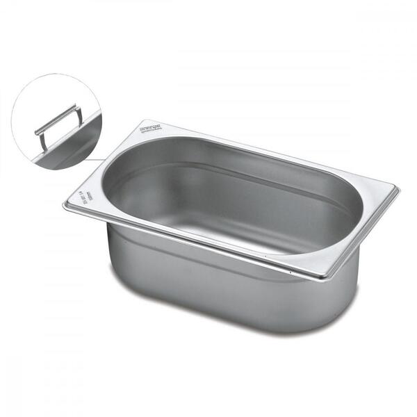 Cuba Tramontina 1/4 Em Aço Inox Com Alças Móveis Profundidade