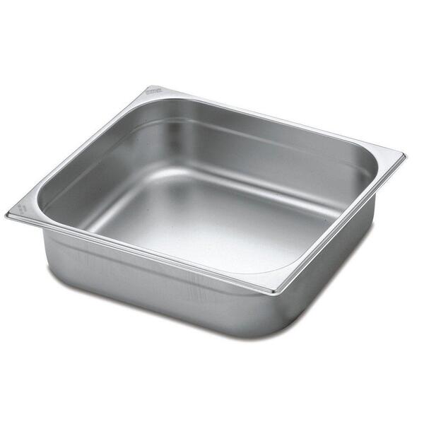 Cuba Tramontina 2/3 Em Aço Inox Sem Alças Profundidade 100 Mm