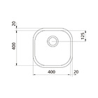Cuba Tramontina Aria Maxi 40 Bs 40x40 94029102 Aço Inox Escov