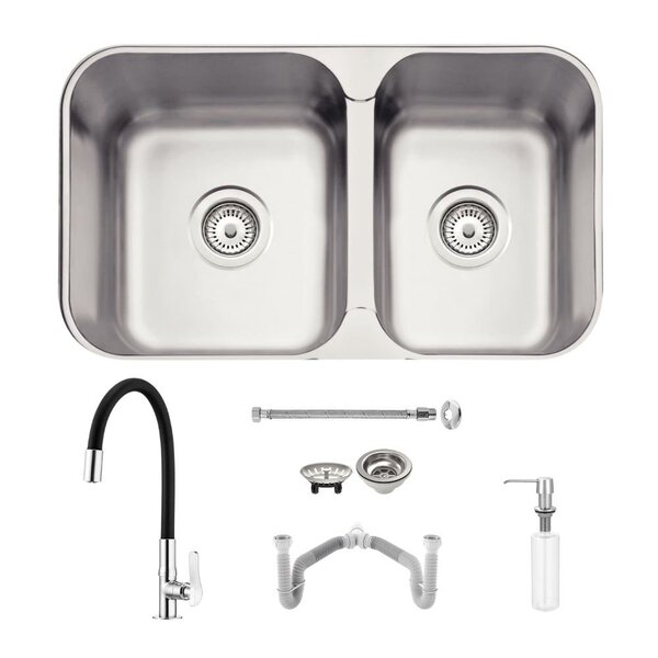 Cuba Tramontina Isis 2c 34-28 Bs 69x40 Acetinado + Torneira L