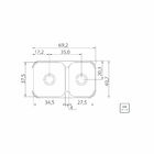 Cuba Tramontina Isis 2c 34 28 Bs Perfecta Em Aço Inox Polido