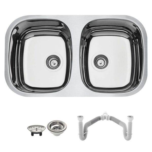 Cuba Tramontina Isis 2c 34 Bl 77x45 94030202 Aço Inox Alto Br