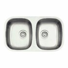 Cuba Tramontina Isis 2c 34 Bl 77x45 Inox Acetinado Com Sifão