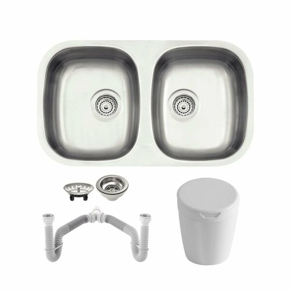 Cuba Tramontina Isis 2c 34 Bl 77x45 Inox Acetinado Com Sifão