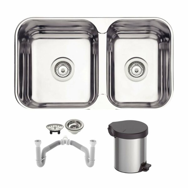 Cuba Tramontina Isis 69x40 Polido + Lixeira Tramontina E Sifã