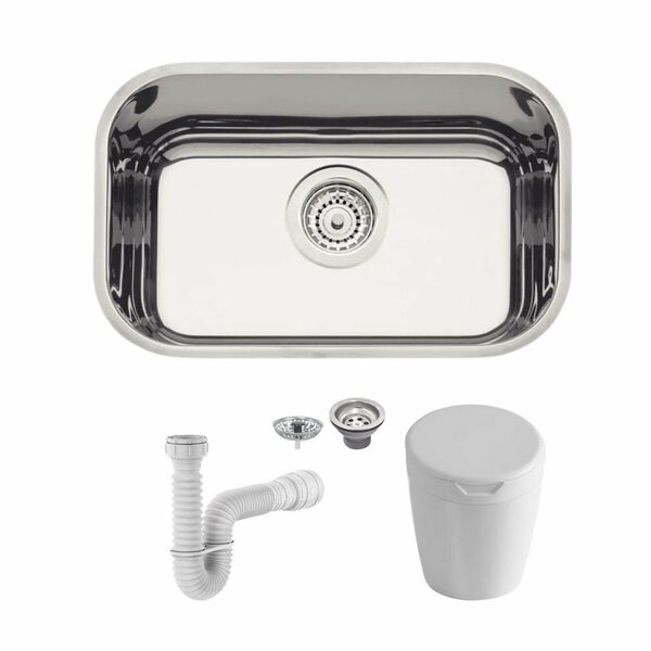 Cuba Tramontina Lavínia 47x30 Inox Alto Brilho + Sifão Extens