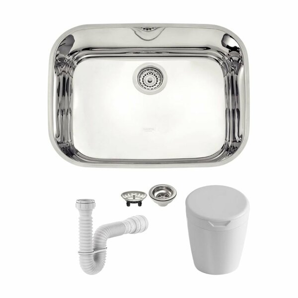 Cuba Tramontina Lavínia 48x34 Inox Alto Brilho Com Sifão Exte