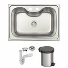 Cuba Tramontina Morgana 60 Fx 69x49 Acetinado + Lixeira Tramo