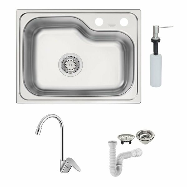 Cuba Tramontina Morgana Compact 48 Fx 55x42 Escovado + Tornei