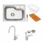 Cuba Tramontina Morgana Compact 48 Fx 55x42 Escovado + Tornei