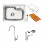 Cuba Tramontina Morgana Compact 48 Fx 55x42 Escovado + Tornei