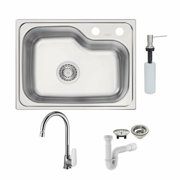 Cuba Tramontina Morgana Compact 48 Fx 55x42 Escovado + Tornei