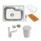 Cuba Tramontina Morgana Compact 48 Fx 55x42 Inox Escovado + S