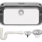 Cuba Tramontina Prime Alto Brilho 56x34x17 Vál 3 1/2 + Sifão