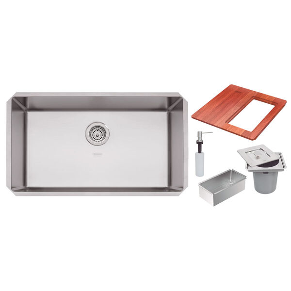 Cuba Tramontina Quadrum 70 U Undermount Em Aço Inox Scotch