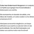 Cuba Tramontina Undermount Morgana Em Aço Inox Acetinado 69 X
