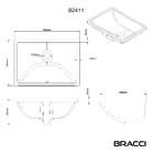 Cuba Ventti De Embutir 48cm Branco Brilho