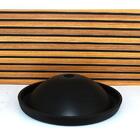 Cuba Vidro Chapeu 42cm Com Valvula E Torneira Preto Fosco