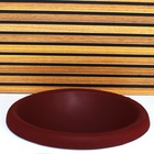 Cuba Vidro Chapeu 42cm Vermelho Fosco Com Valvula