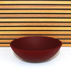 Cuba Vidro Redonda 42cm Vermelho Fosco Com Valvula