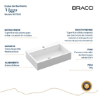 Cuba Viggo 54cm Branco Brilho