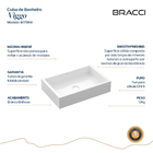 Cuba Viggo 54cm Branco Brilho