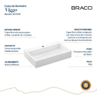 Cuba Viggo 60cm Branco Brilho