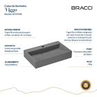 Cuba Viggo 60cm Chumbo Fosco