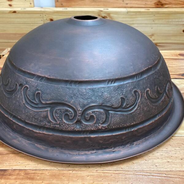 Cuba Vintage Retrô Bronze Antigo, redonda Latão Maciço Artesa