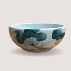 Cuba Vintage Retrô Redonda Cerâmica Branca Com Flores