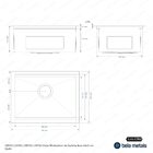 Cuba Workstation De Cozinha Inox 54x41 Cm (kyoto Grafite Fosc