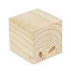Cubo de Madeira de Madeira Pinus Natural 9,5x9,5x9,5cm Madvei