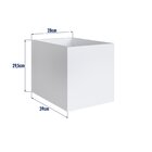 Cubo Para Estante Livreiro Affetto Branco