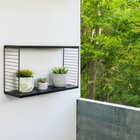 Cubo Retangular Decorativo De Madeira Preto/preto