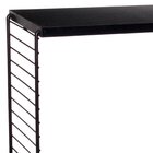 Cubo Retangular Decorativo De Madeira Preto/preto