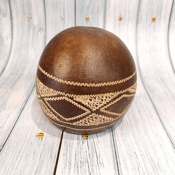 Cuia Alta Decorada Etnia Tikuna - Amazônia