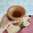 Cuia Bago De Touro Em Madeira De Imbuia Lisa Envernizada Cuia